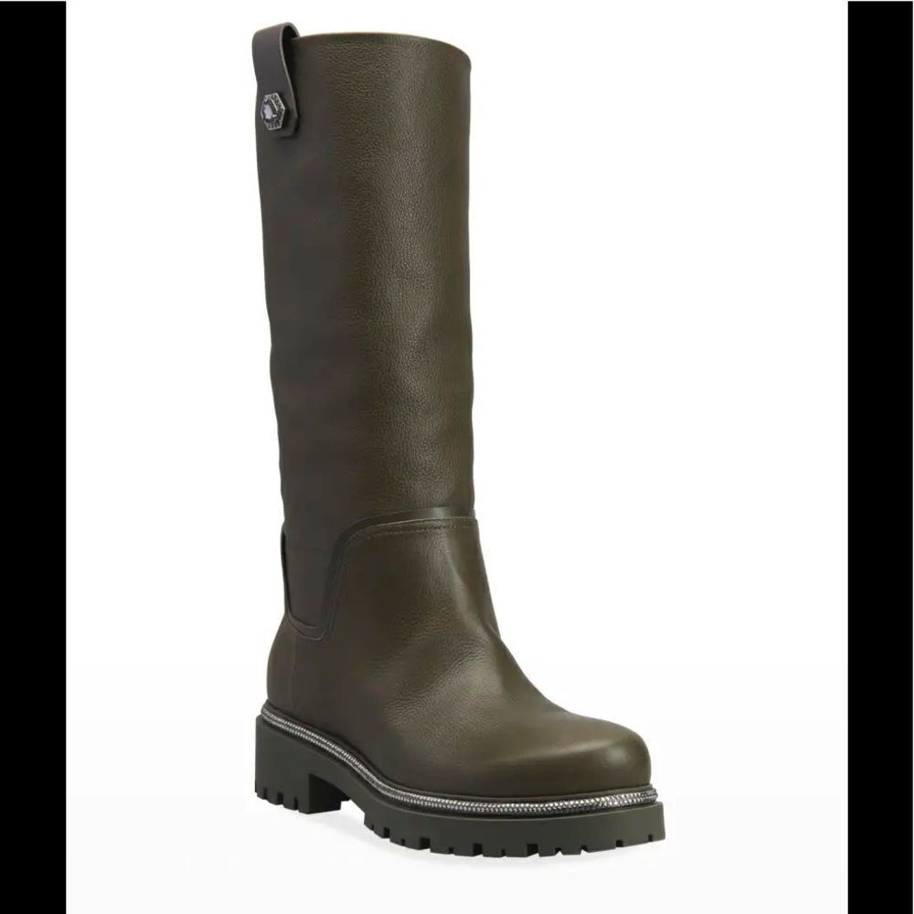 Rene Caovilla Moto Combat Boots - Picture 1 of 10